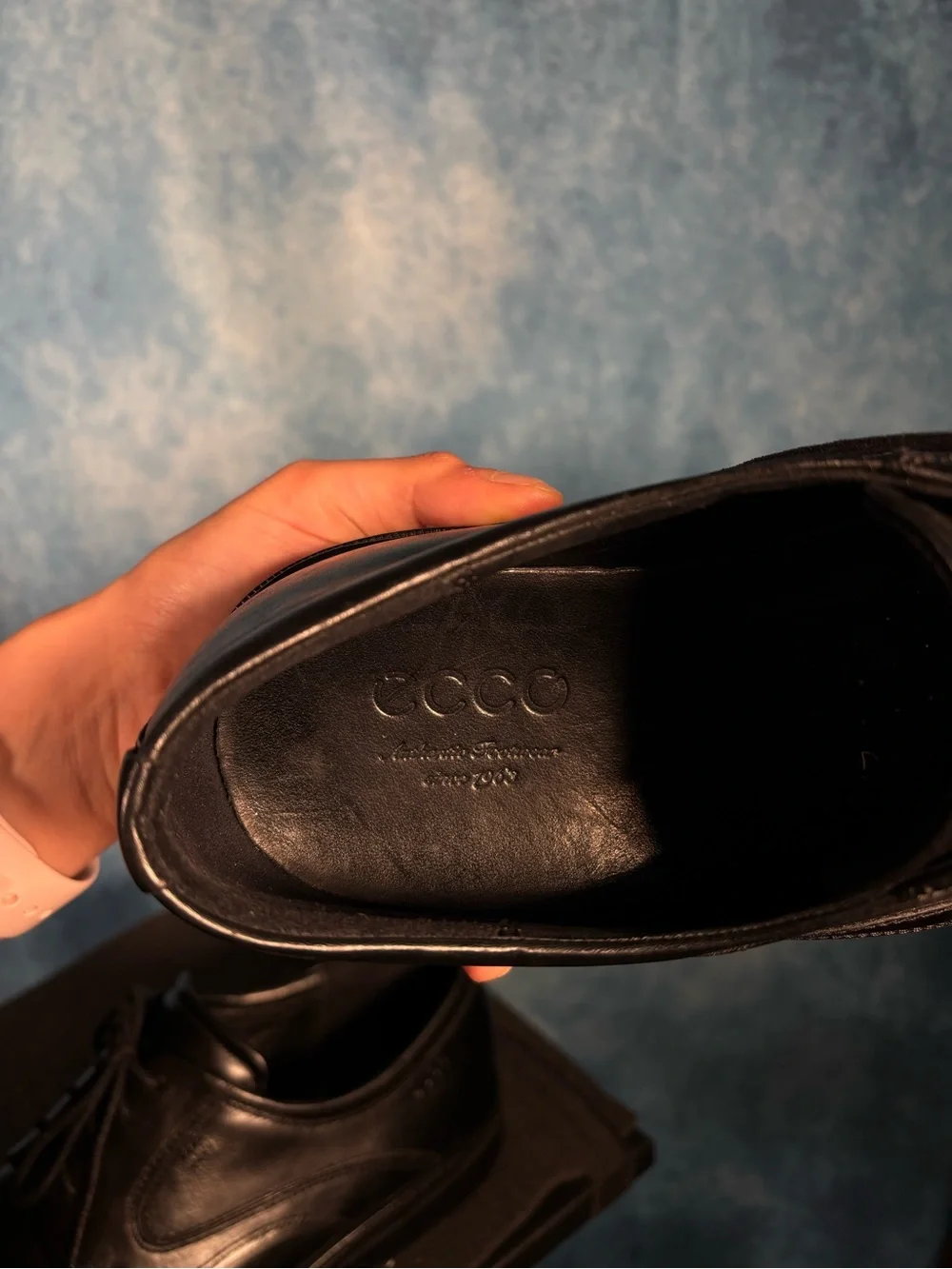 ECCO Black Leather Comfort Dress Shoes – Men’s 9–9.5 (EU 43)